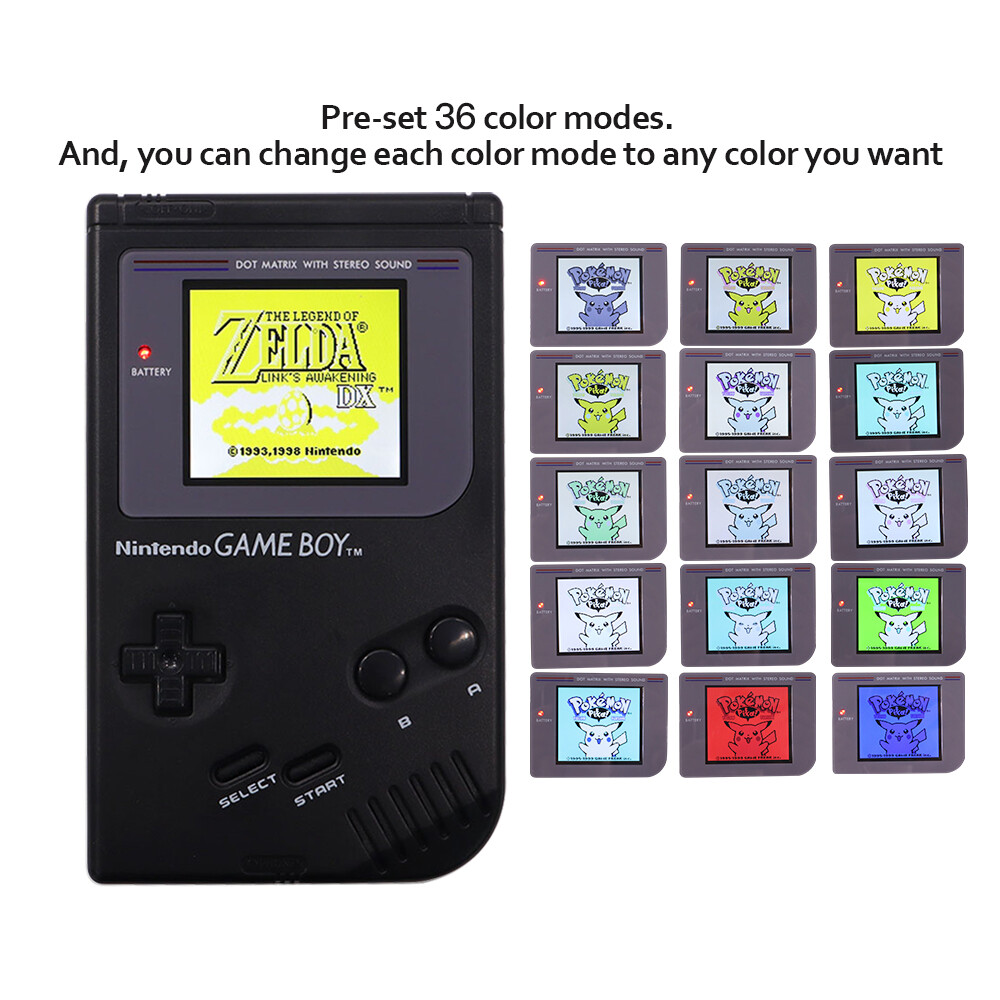 New Version V5 Pro OSD Menu Full Size RIPS Backlight LCD For GameBoy GB DMG