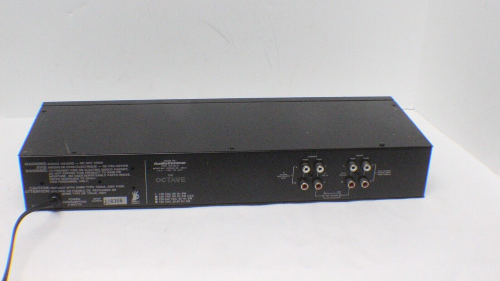 Audio Control Octave Stereo Equalizer Subsonic Filter Stereo