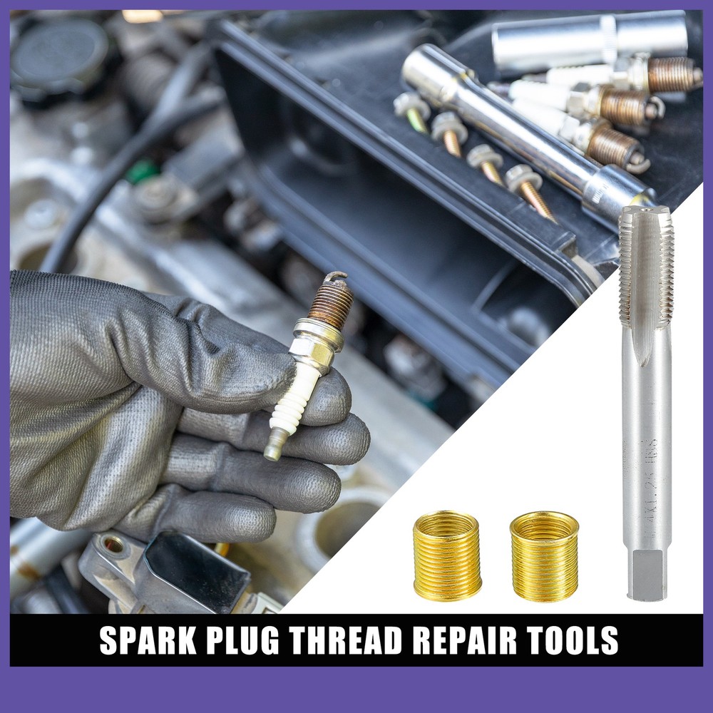 Single Outer Spark Plug Thread Repair Tools M12 Inner Thread M14 Tap Universal