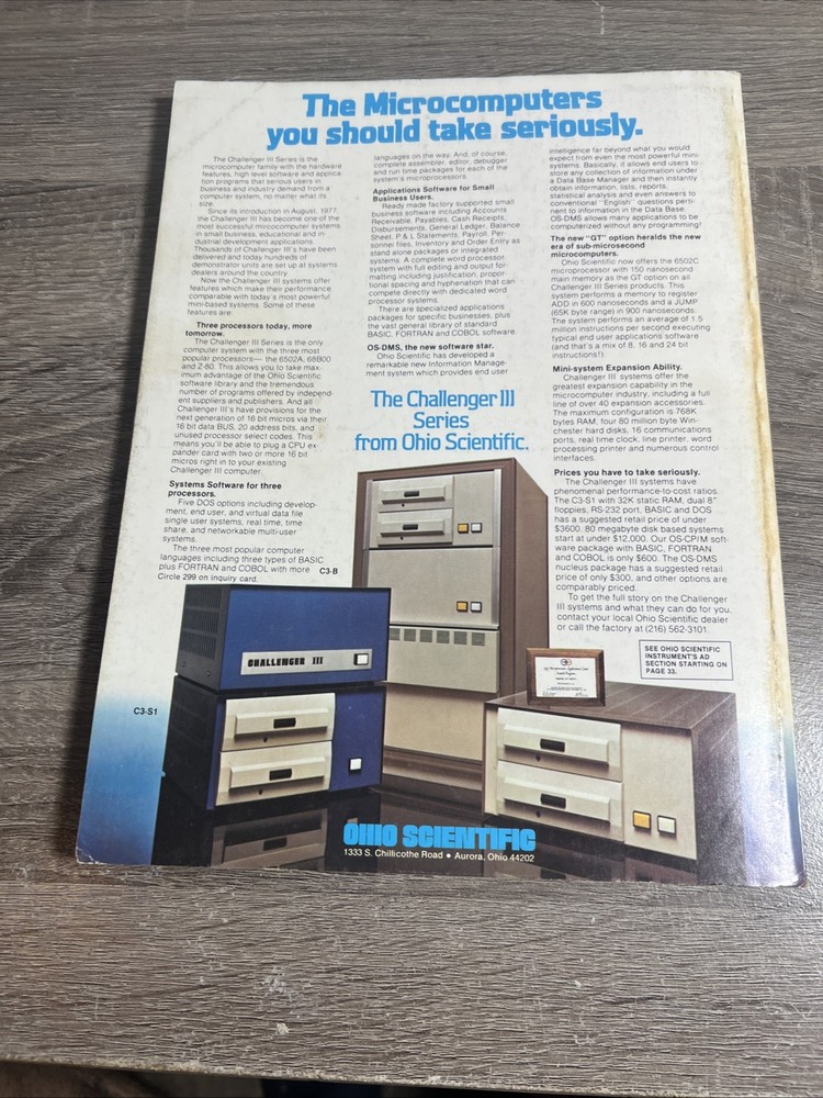 1979 Byte Magazine Lot 13 ISSUES (Complete) Genealogy, Lisp, Numerical Analysis
