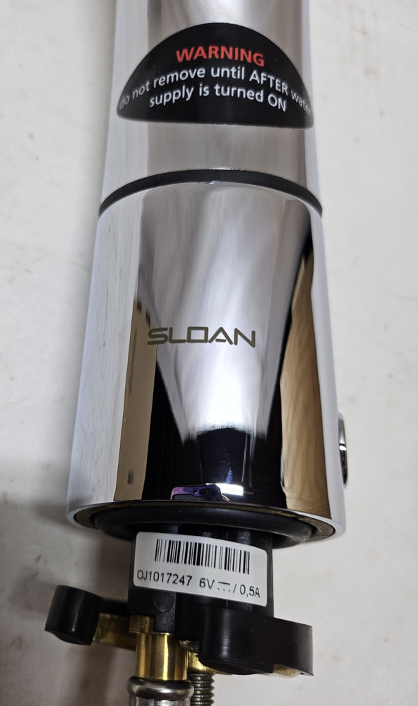 Sloan EAF150 Battery Opperated Sensor Flow Rate 1.5Gpm Chrome Finish