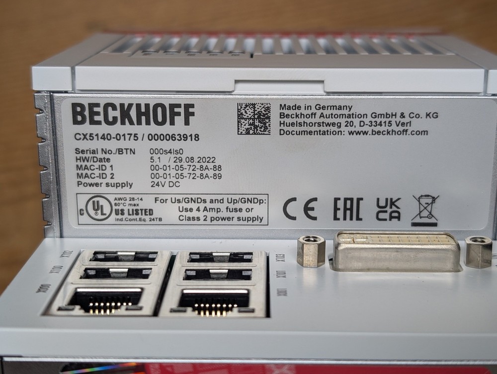 Beckhoff CX5140-0175/000063918 Embedded PC CPU Module.