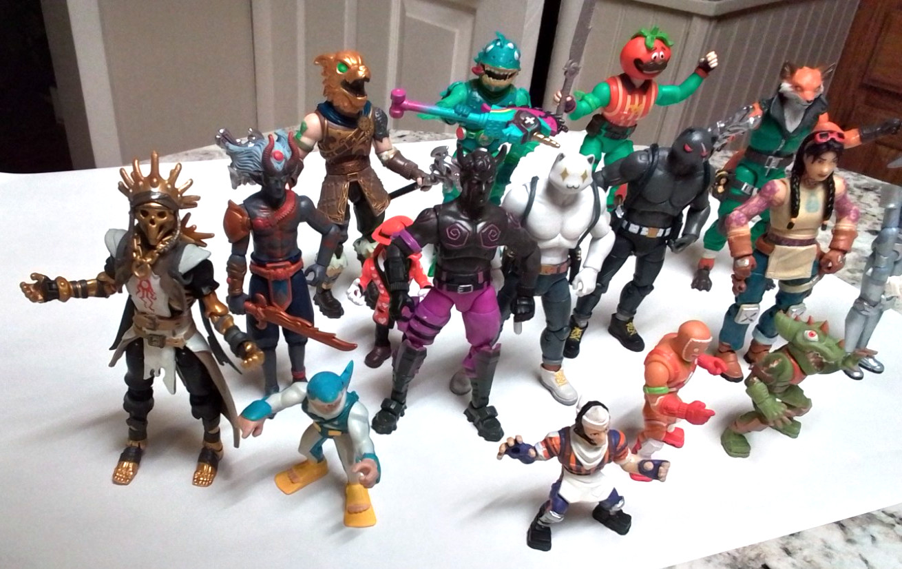 Mixed lot action figures fortnite toys