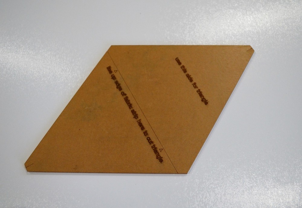 15" Rhombus Quilting Template