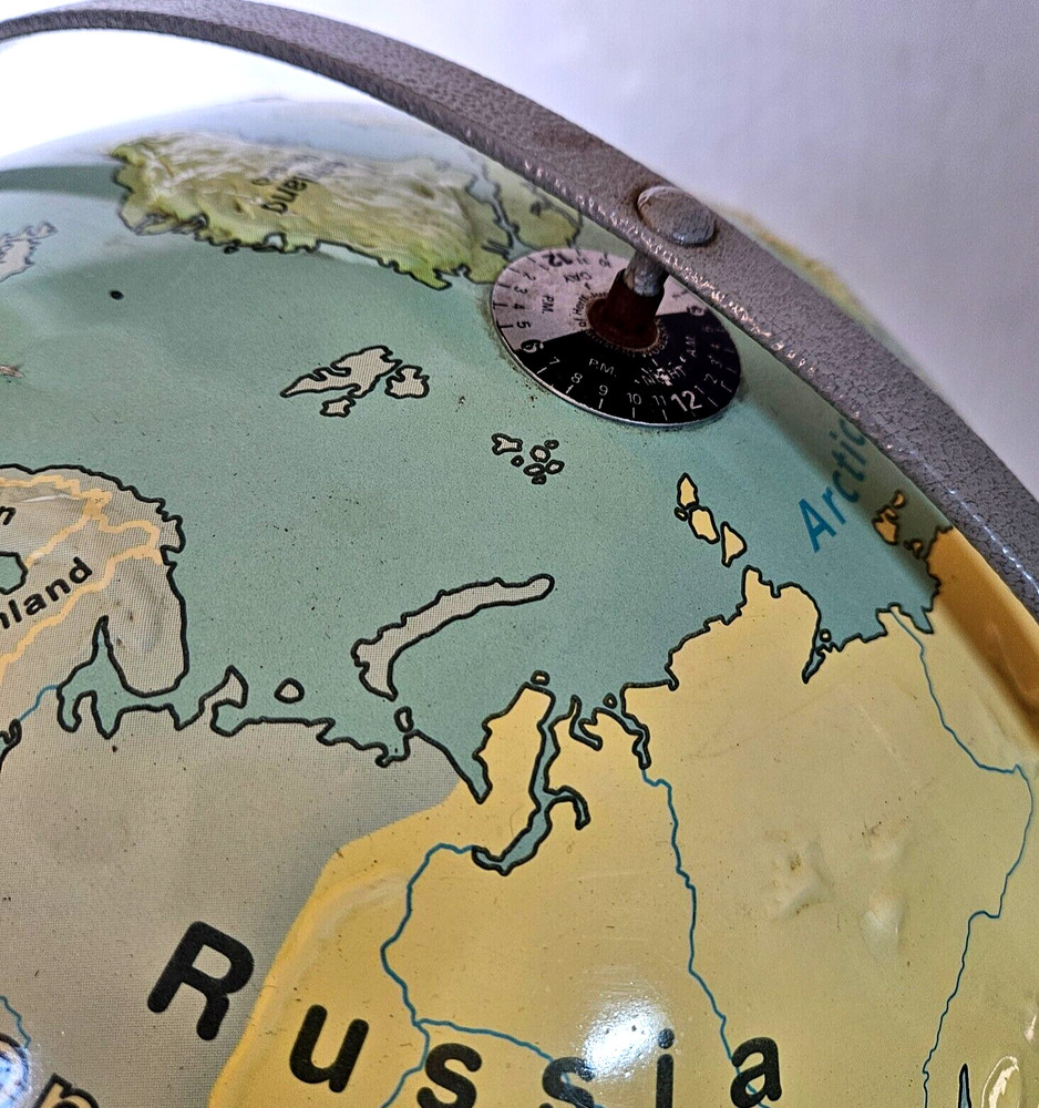 NYSTROM First Globe Herff Jones Education Div 16" Diameter Double Axis Map 31-47