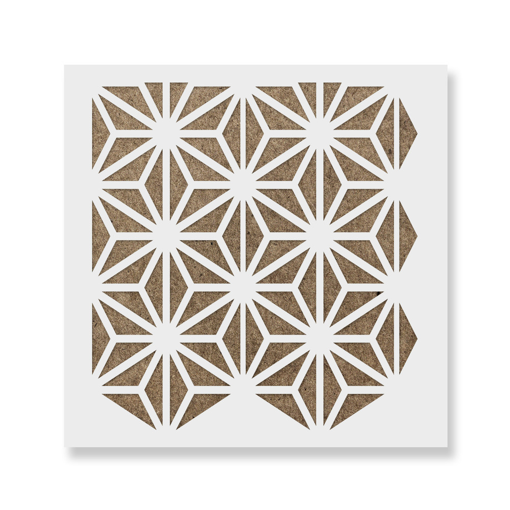 Nebula Tile Stencil - Durable & Reusable Mylar Stencils