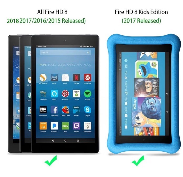 3-Pack Screen Protector for Amazon Kindle Fire HD 8 (2018/2017/2016) 9H