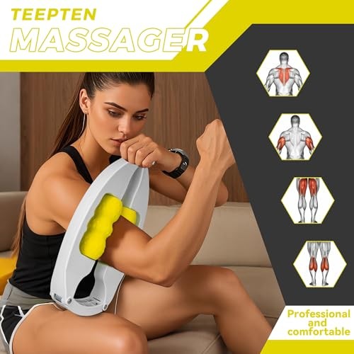 Arm Massager & Forearm Massager, Adjustable Foam Roller, Trigger Point Yellow