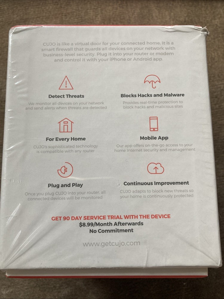 Cujo Smart Internet Home Firewall Open Box