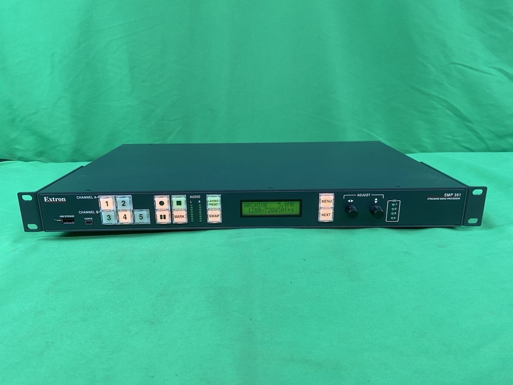 EXTRON SMP 300 SERIES 351 RACK-MOUNTABLE STREAMING MEDIA PROCESSOR