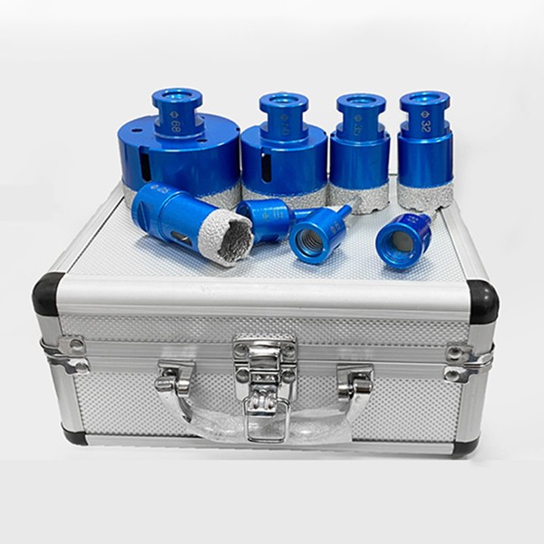 M14 Brazed Diamond Drill Set Ceramic Tile Stone Drilling Angle Grinding Machine