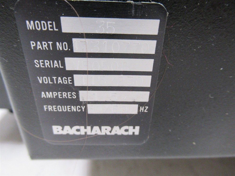 Bacharach Coleman Model 35 Spectrophotometer Benchtop Laboratory Device