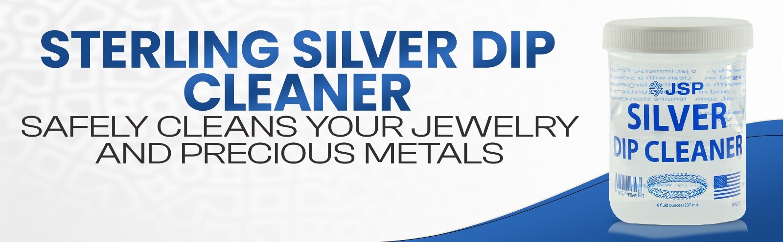 JSP Silver Jewelry Dip Cleaner Solution Rings Precious Metals Bracelets Necklace