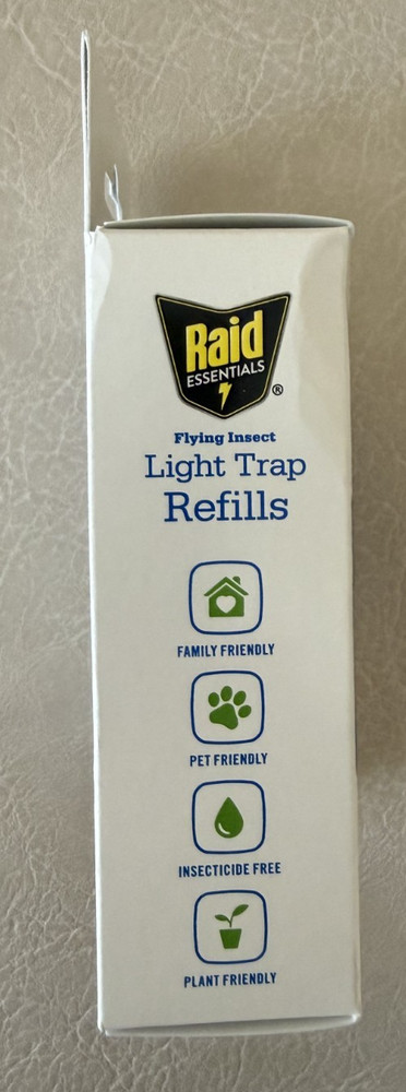 Raid Essentials Flying Insect Light Trap Refill, 2-Pack, New