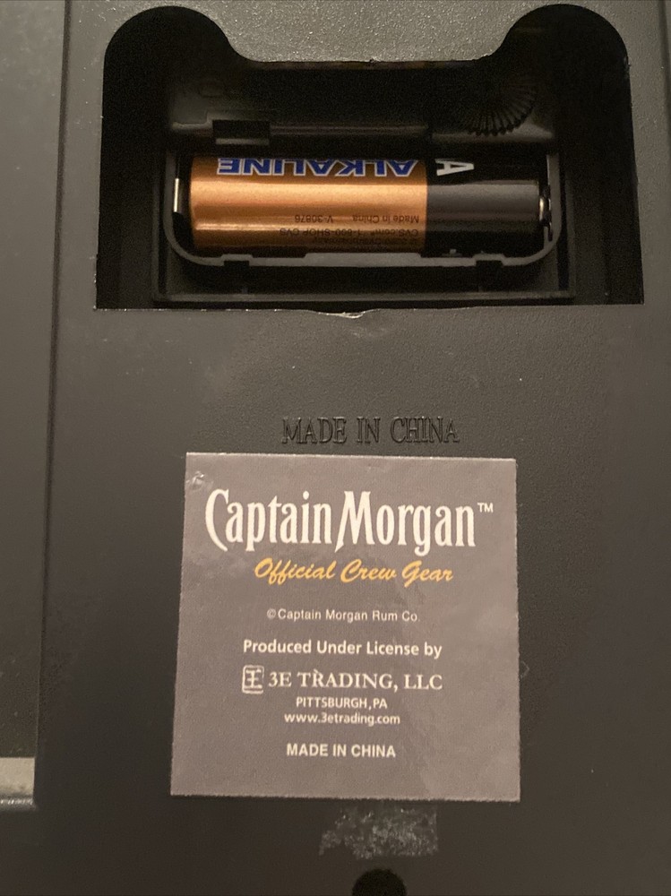 14” Captain Morgan Plastic Wall Clock