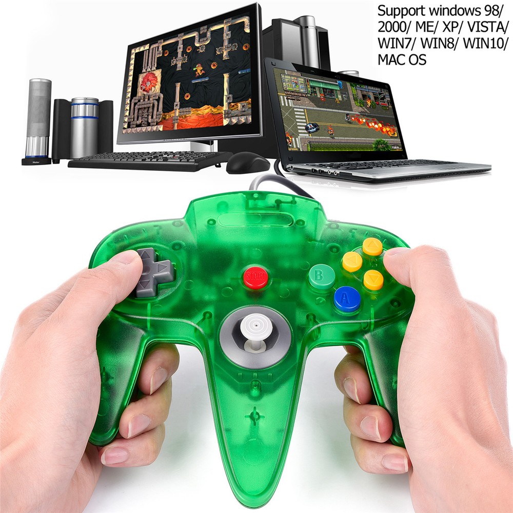 N64 NES SNES USB GAME Controller Wired/4.9ft PAD For PC Windows Raspberry Pi