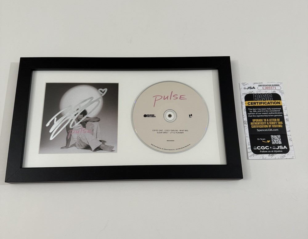 BENSON BOONE SIGNED FRAMED PULSE CD RARE WITH JSA COA