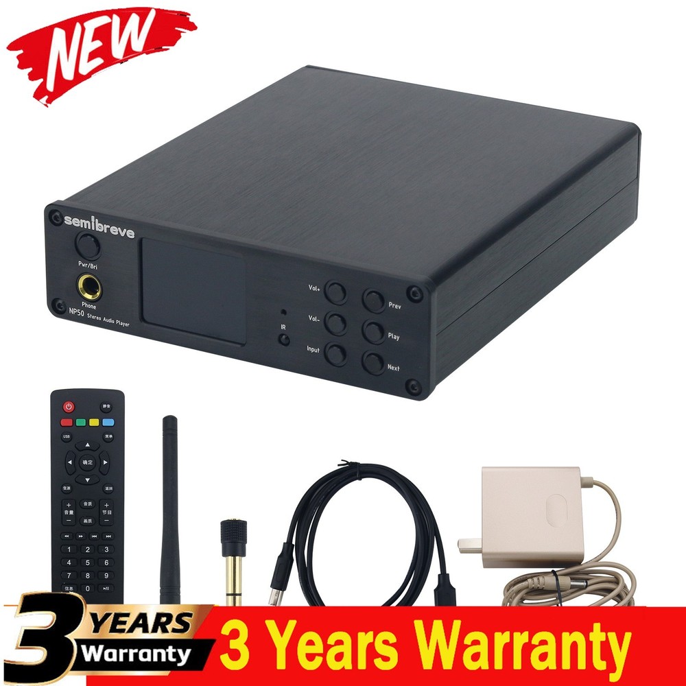 Semibreve NP50 Lossless Audio Decoder Bluetooth5.3 Headphone Amp DAC AK4499EXEQ