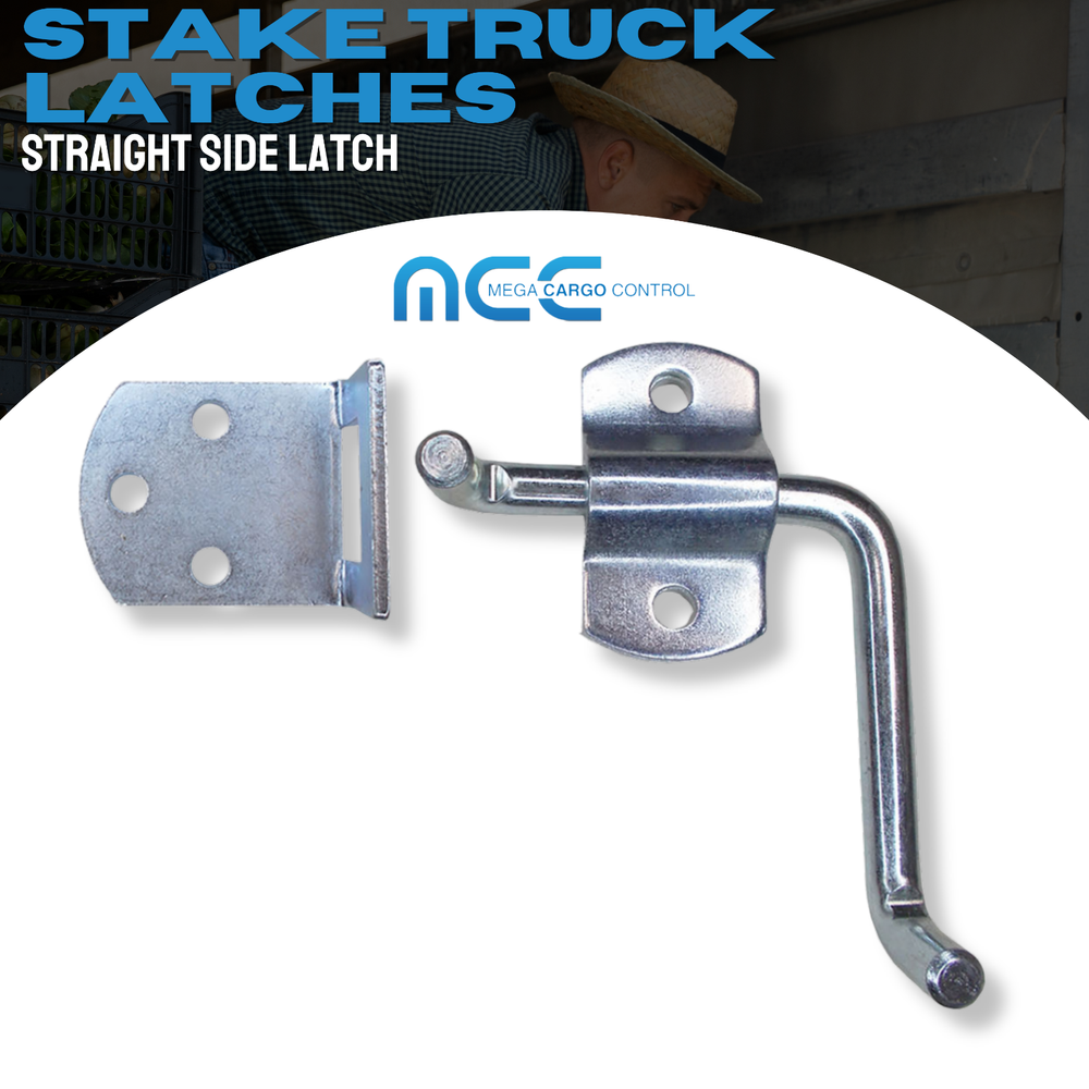 8 Pack Straight Side Gate Stake Bed Latch Bracket Set for Utility Trailer Sheds