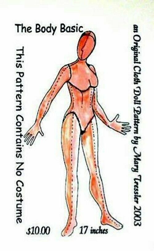 Cloth Art Doll Pattern "Body Basic" By Mary Tressler