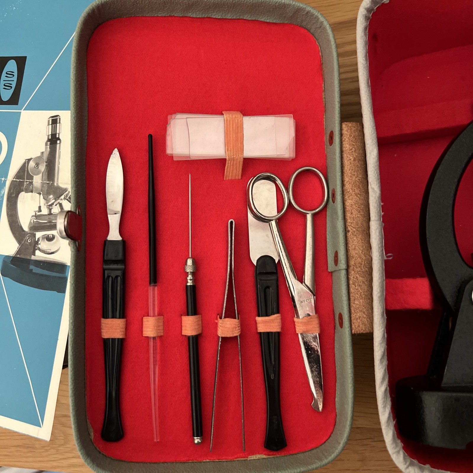 VINTAGE NO. 515 SANS & STREIFFE MICROSCOPE IN ORIGINAL CASE