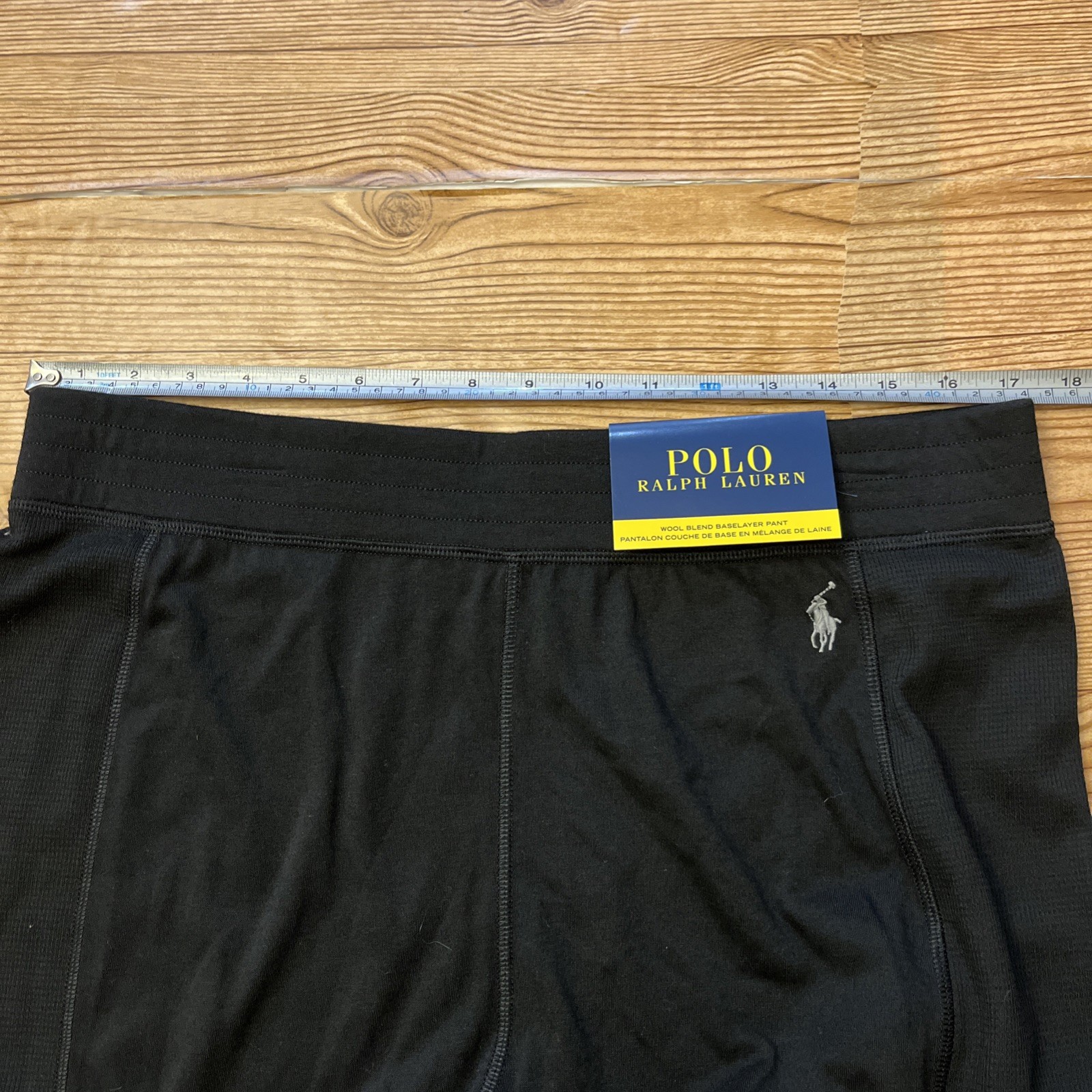 Polo Ralph Lauren Mens Wool Blend Base Layer Pants Side Panels Long Undergarment