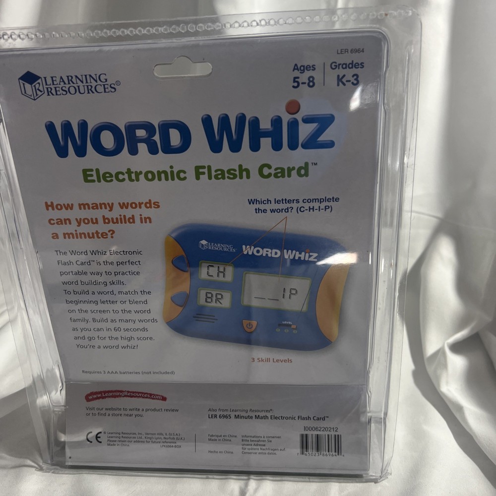 Word Whiz Electronic Flash Card by Learning Resources (LER6964)