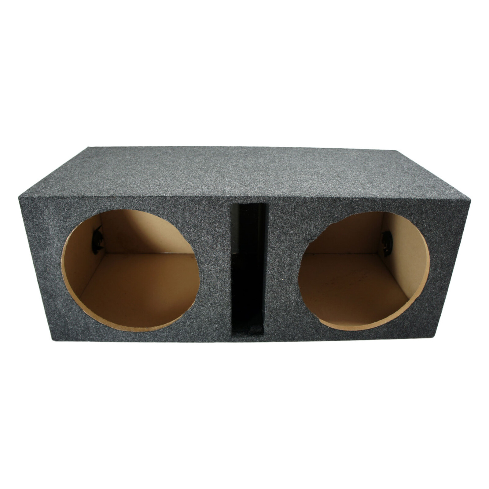 Car Audio Dual 12" Vented Subwoofer Stereo Sub Box Ported Enclosure Speaker