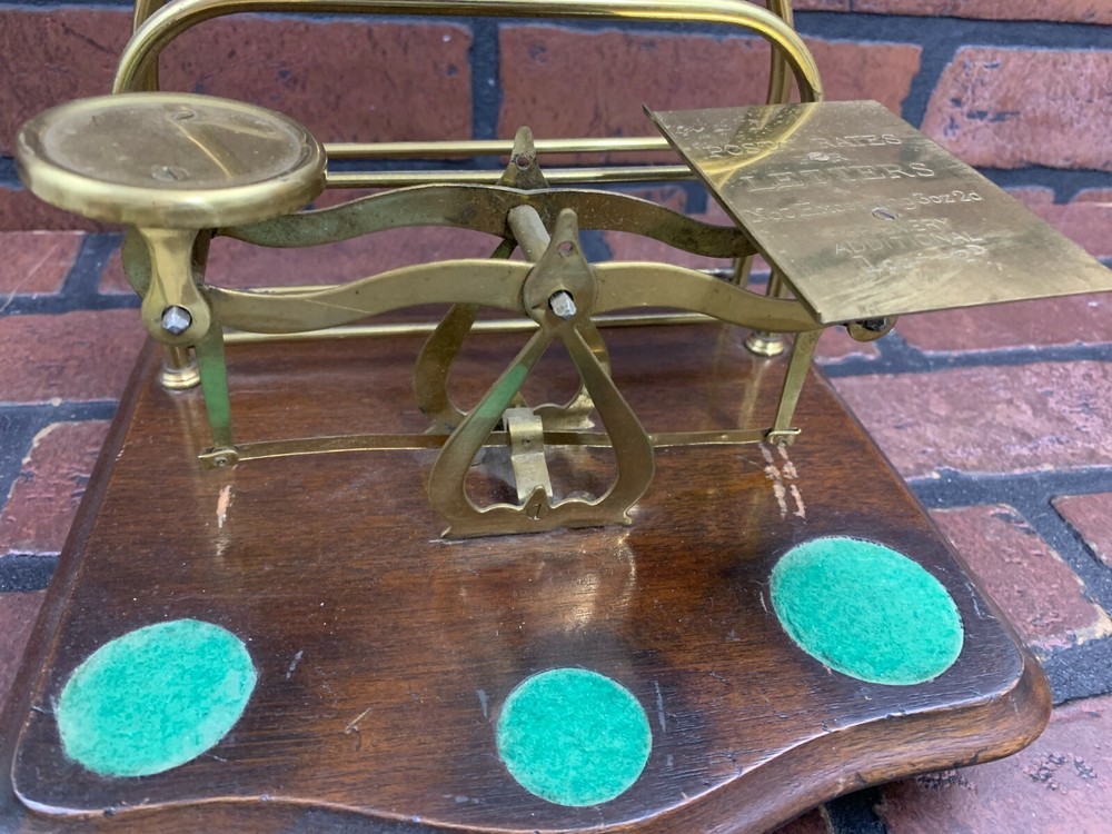 Antique Postal Scale and Letter Holder, circa 1900