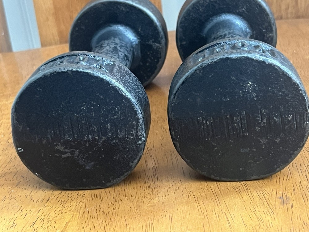 York Dumbbells - 5lb Pre-USA Roundheads