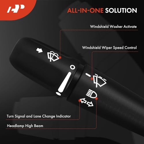 Turn Signal Windshield Wiper Multifunction Switch Compatible with Dodge Ram