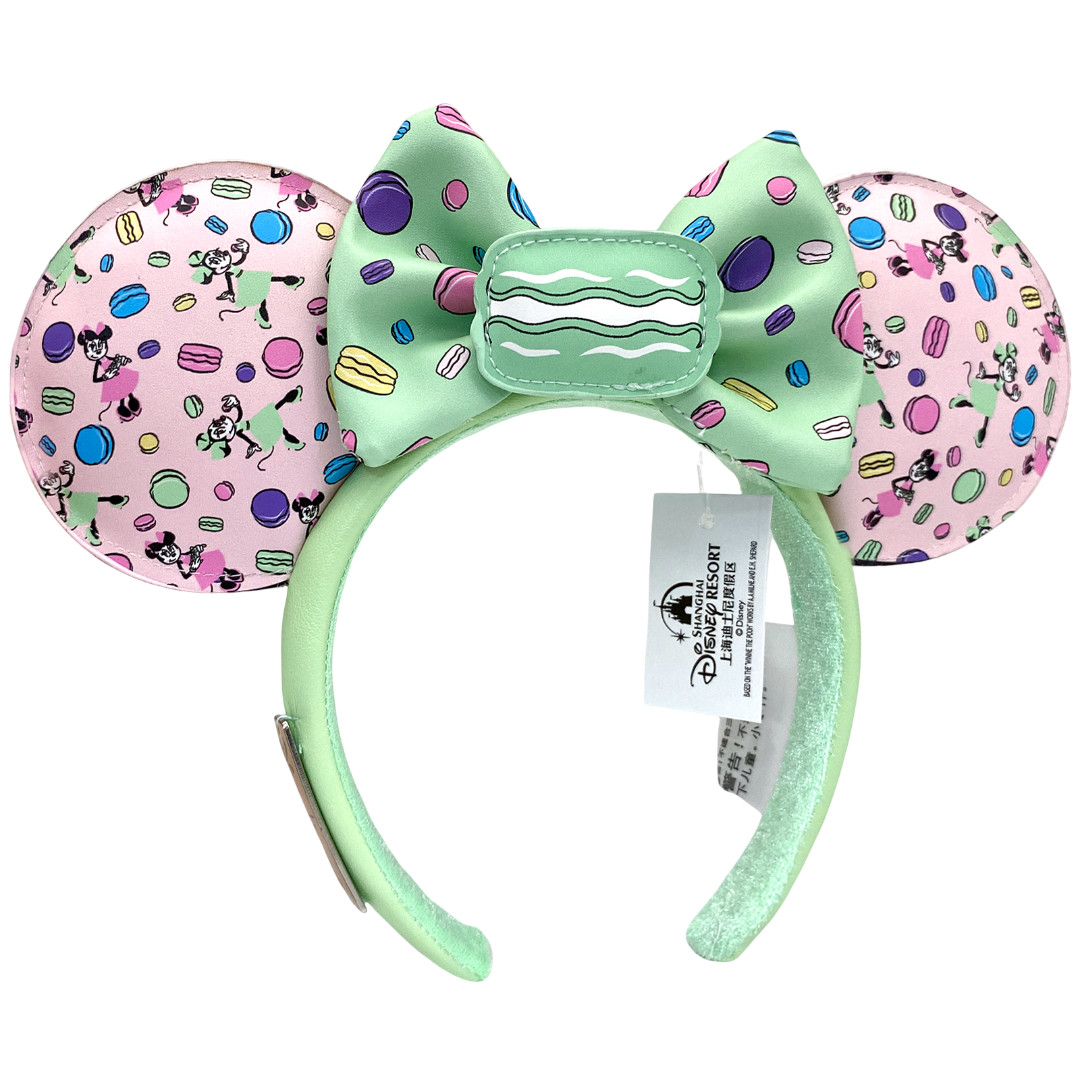 2025 Disney-Parks Sweet Macaron Dreams Bow Minnie Mouse Ears Headband US Stock