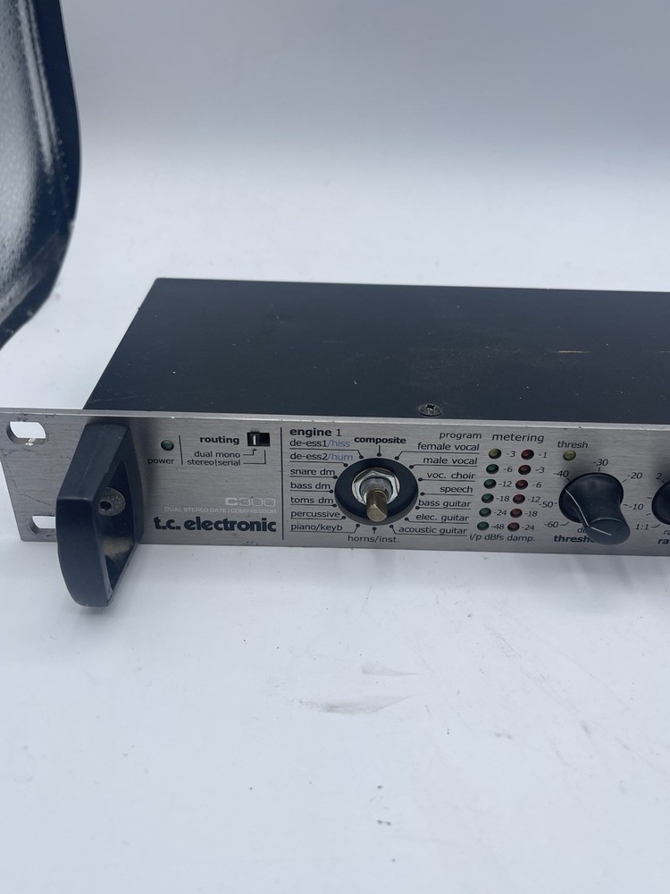 T.C. Electronic C300 Dual Stereo Gate Compressor (Untested) As Is