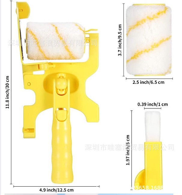 5PCS Multifunctional Clean-Cut Paint Edger Roller Brush Tool for Wall Ceiling