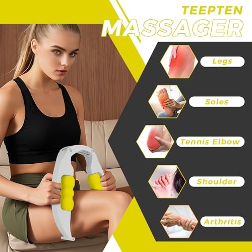 Arm Massager & Forearm Massager, Adjustable Foam Roller, Trigger Point Yellow