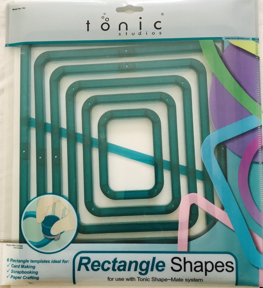 Tonic Studios Shape-Mate System - 6 Rectangle Shapes - 752A - NEW