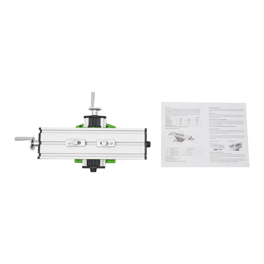 Cross Slide Drill Press Bench Axis Mill Machine Work Table Compound Vise Vice