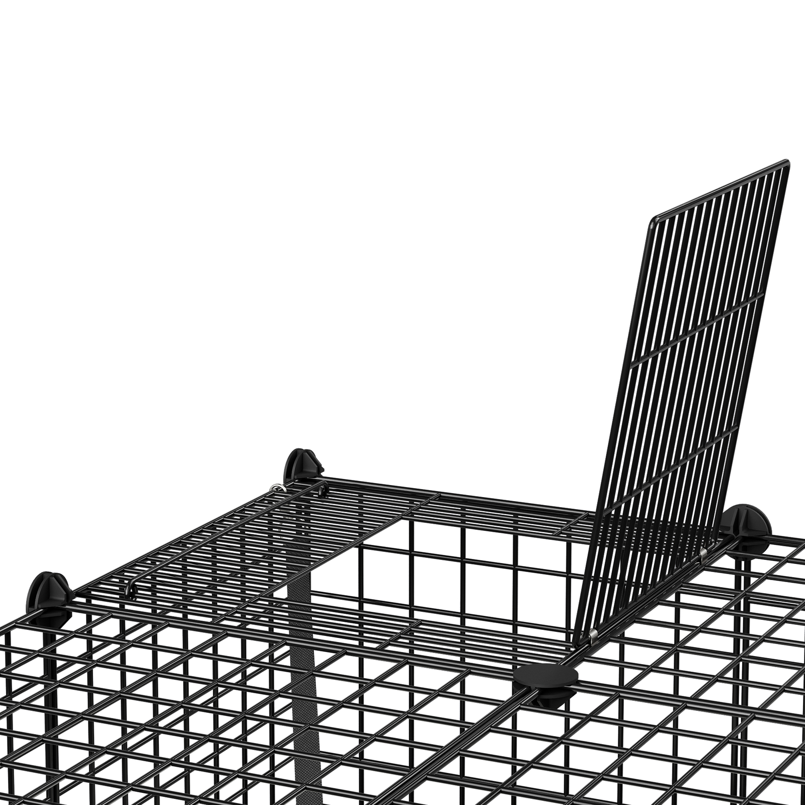 4-Tier Cat Cage Indoor Cats Pets Playpen Detachable Metal Wire Cat kennel Black