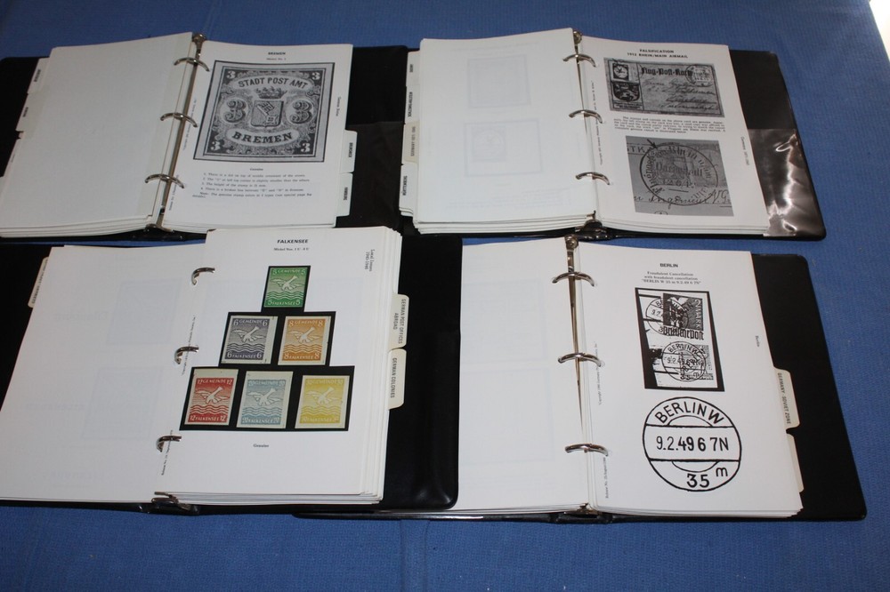 Germany Philatelic Society Reference Manual Forgeries Bohne 8 Vol BlueLakeStamps