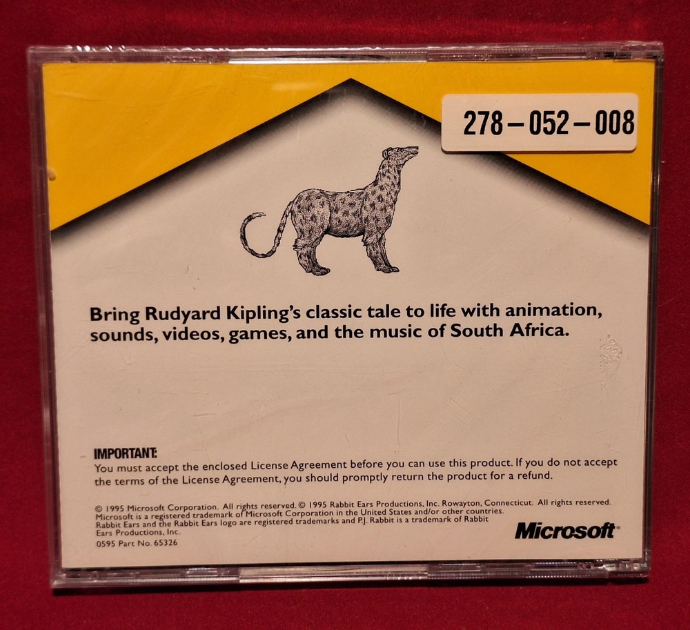 NEW! How the Leopard Got His Spots Danny Glover Microsoft Interactive PC CD-ROM