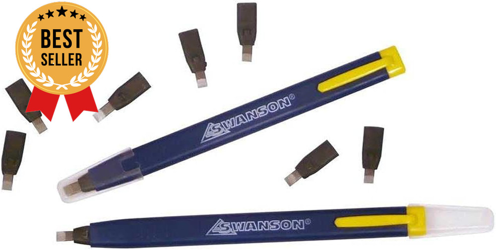 2 Pack Mechanical Carpenter Pencils with 8 Refill Graphite Tips Always Sharp