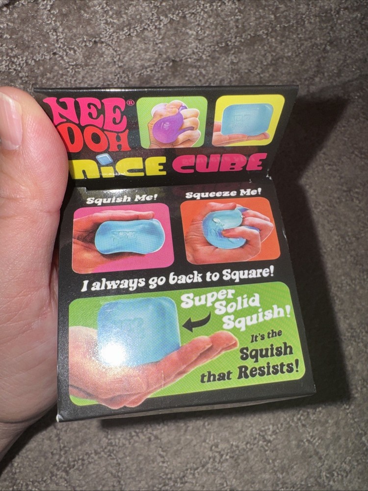 New Nee Doh Nice Cube Pink Super Solid Squish
