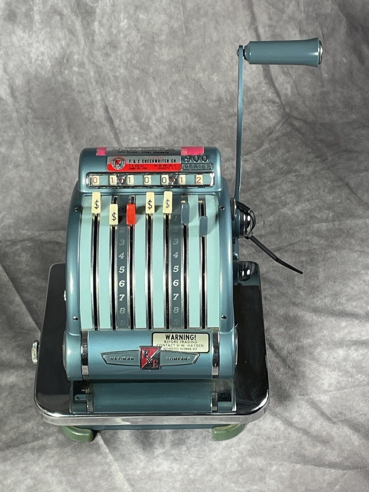 F&G Check Writer Series 900