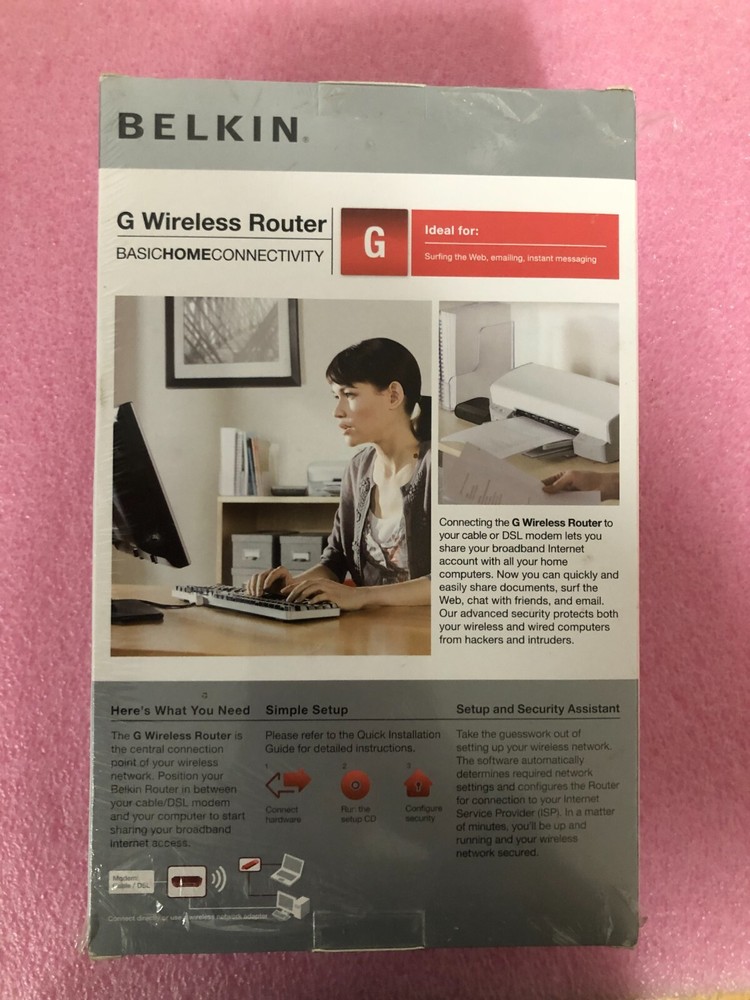 Belkin F5D7234-4-TG G Wireless Router Basic Home Connectivity