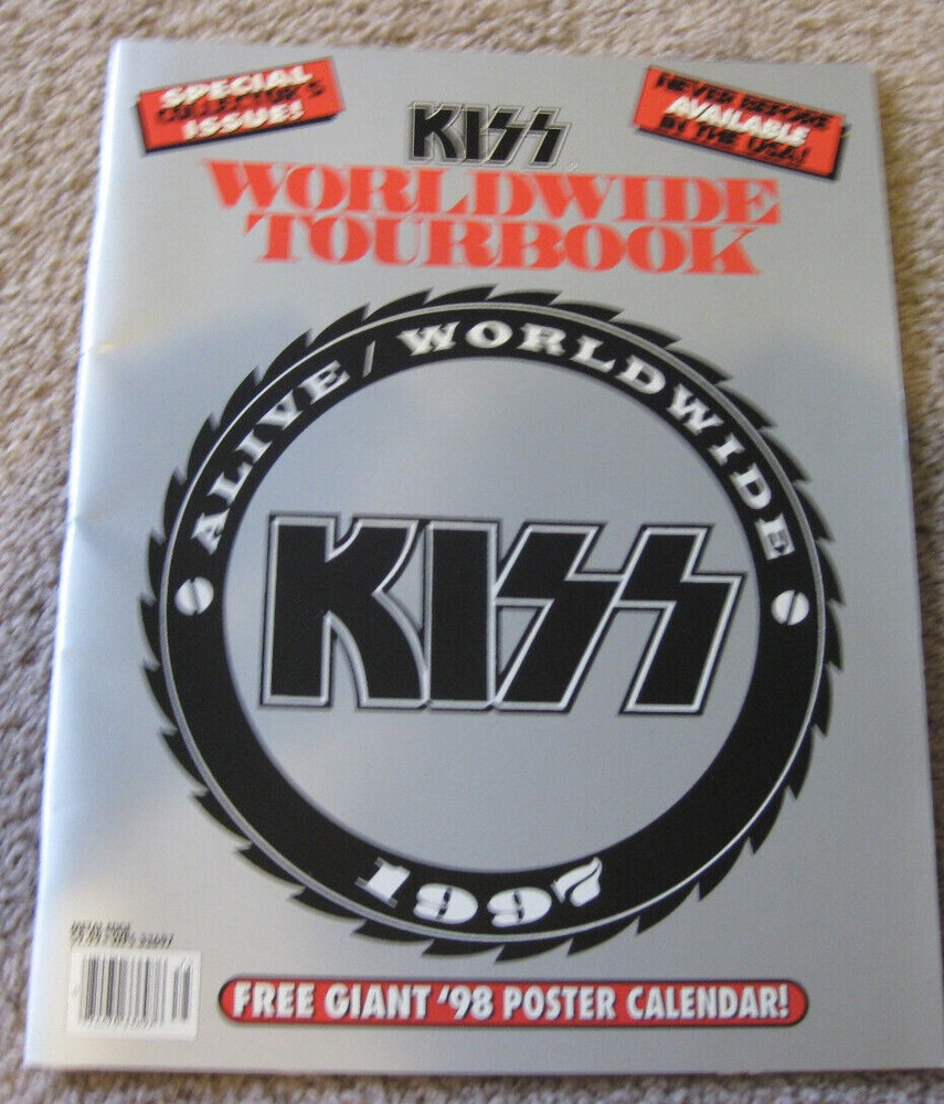 KISS Worldwide Tourbook - 1997 Tour Book w/ Poster