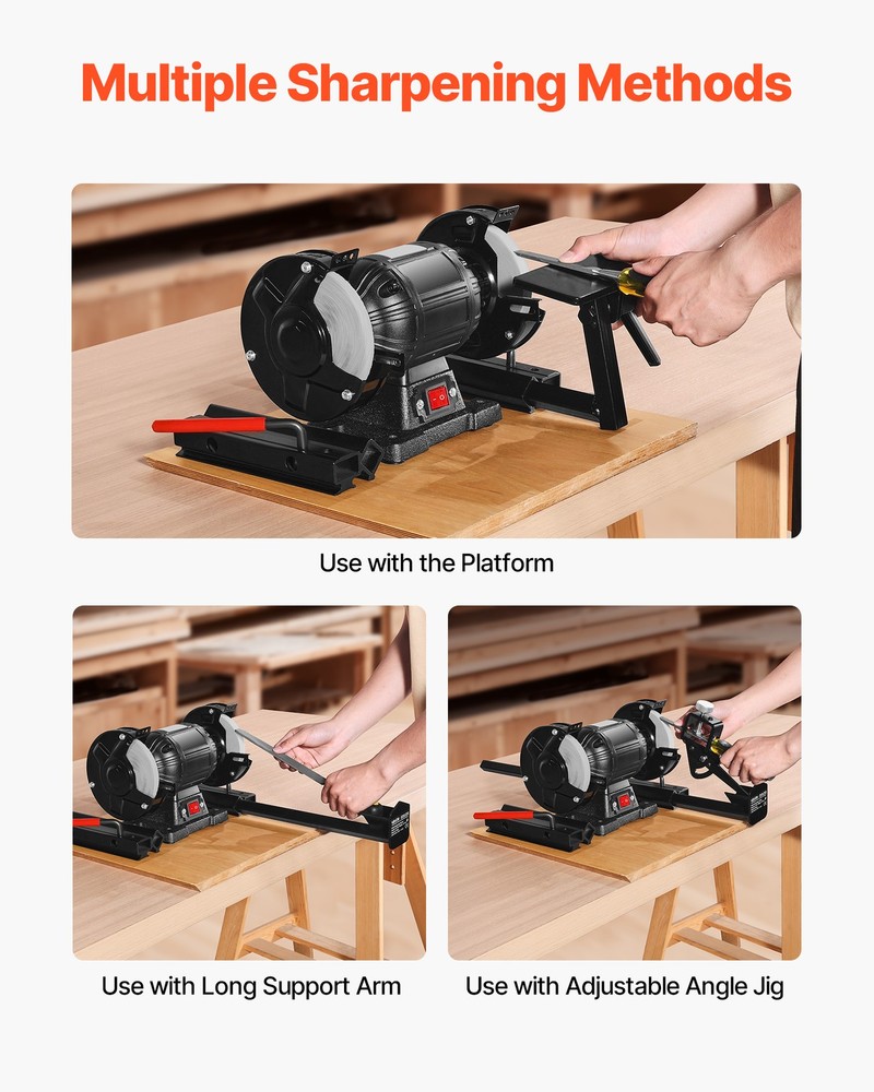 VEVOR Multi-Grind Sharpening System Vari-Grind Jig for 6" & 8" Bench Grinders