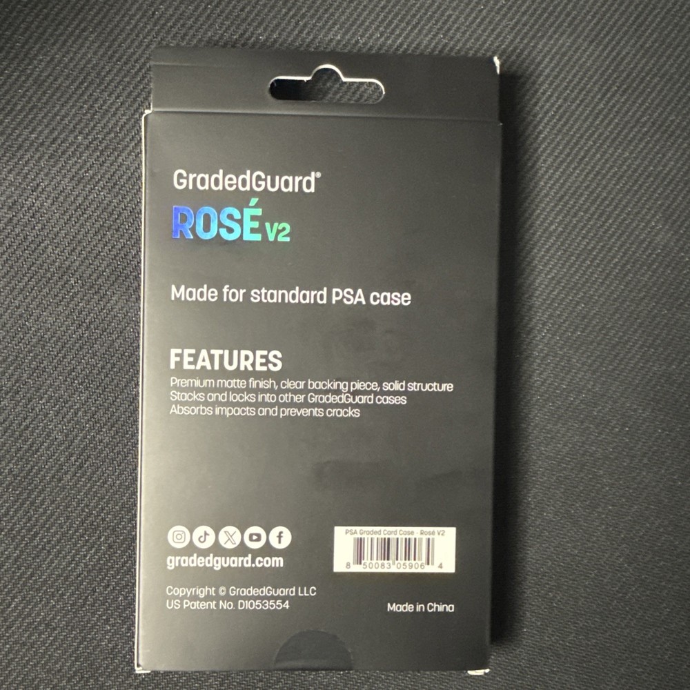 GradedGuard PSA Graded Card Case Guard Protector ROSE V2 PSA Limited Edition