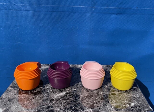 Tupperware Measuring Cups Set 6 Nesting Scoops Baking Tools (Tz=Cup)