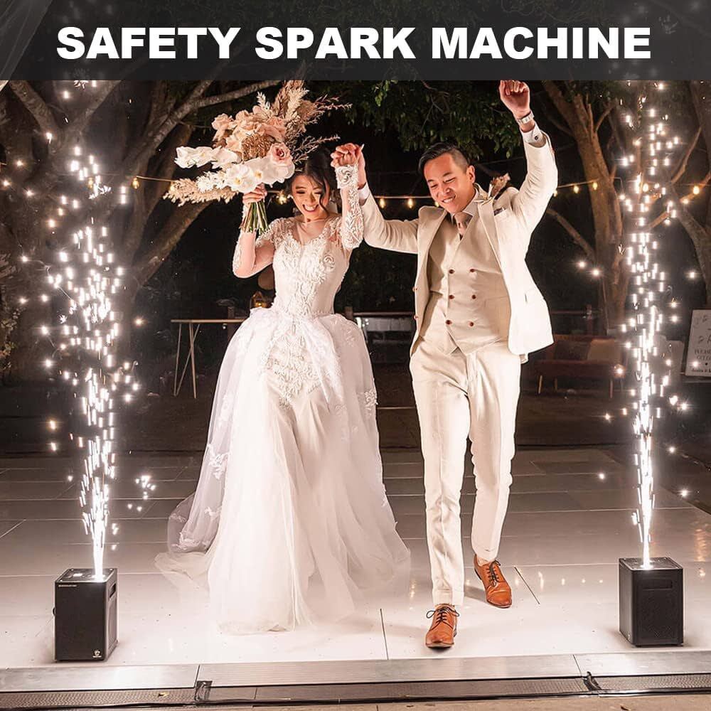 700W Cold Spark Machine DMX Firework Machine Stage Effect Wedding Party Remote