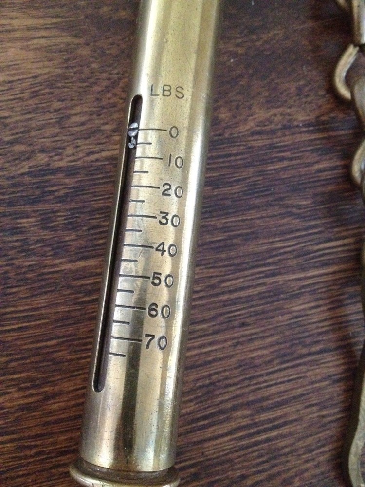 Chatillon Brass Hanging Scale